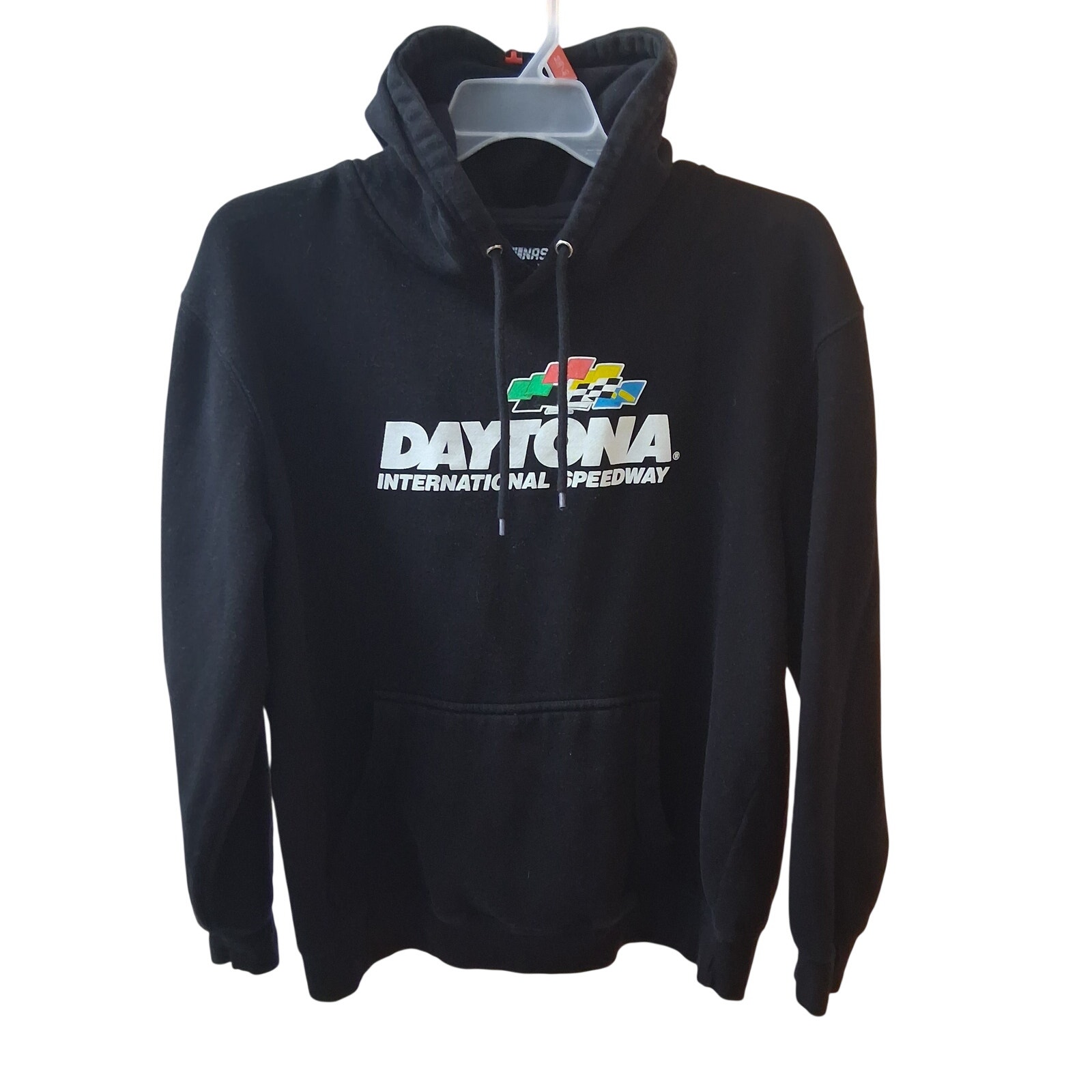 Nascar Daytona International Speedway Black Drawstring Hoodie JerseyXl Nascar Daytona International Speedway Black Drawstring Hoodie JerseyXl